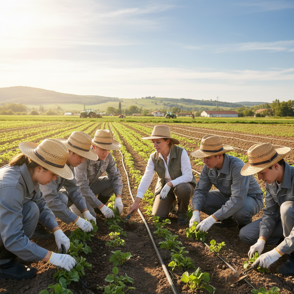 firefly geminiflash agriculture training “students receiving practical agriculture training in a field se 162459