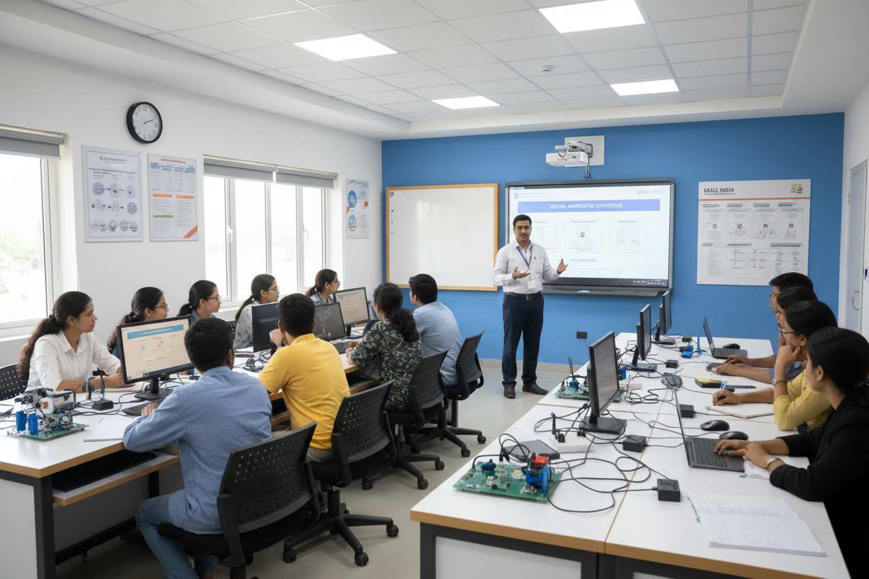 firefly geminiflash skill development classroom “modern vocational training classroom with students activ 162459